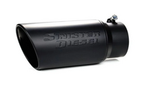 Load image into Gallery viewer, Sinister Diesel Black Ceramic Coated Stainless Steel Exhaust Tip (4in to 6in)