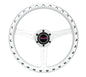 NRG All Aluminum Steering Wheel 330mm - Extra Light- Ergonomic Grip- Anadized Silver