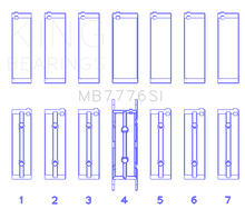 Load image into Gallery viewer, King Engine Bearings BMW N55B30A/N53B30A/N52B30A Main Bearing Set - Size +0.75mm
