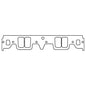 Cometic Chevy Gen-1 Small Block V8 .059in CFM-20 Intake Manifold Gasket Set - Brodix 12 Series Heads