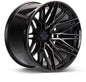 Vossen HF6-5 24X10 / 6X139.7 / ET35 / Deep Face / 95.1 - Tinted Gloss Black Wheel
