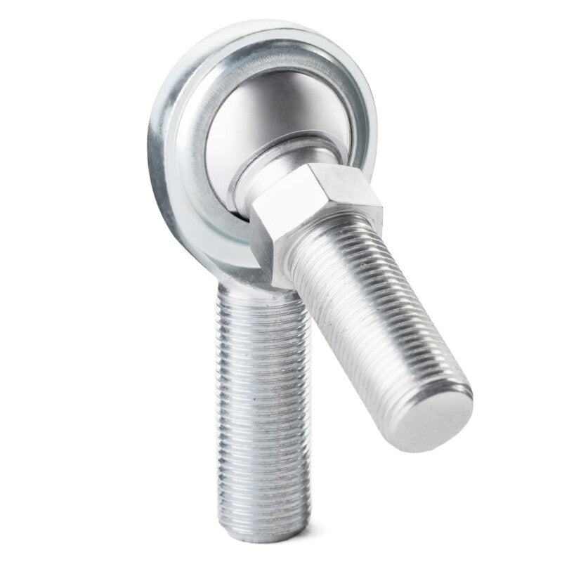 QA1 C Series 2-Pc Rod End - Male/Left Hand - 8mm Bore x M8x1.25 w/Stud - Carbon Steel