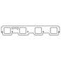 Cometic Chrysler 6.1L Gen-3 Hemi .062in Fiber Intake Manifold Gasket Set (Whipple Supercharger)