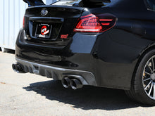 Load image into Gallery viewer, aFe Subaru WRX/STi 15-21 H4-2.0/2.5L Takeda 3in to 2-1/2in Stainless Cat-Back Exhst w/ Black Tip