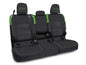 PRP Jeep Wrangler JT Rear Bench Covers - with Armrest - Black/Green