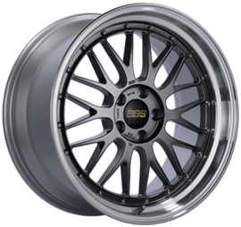 BBS LM 20x10 5x114.3 ET38 Diamond Black Center Diamond Cut Lip Wheel - 82mm PFS/Clip Required