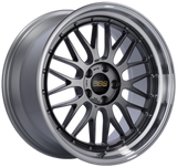 BBS LM 20x10 5x114.3 ET38 Diamond Black Center Diamond Cut Lip Wheel - 82mm PFS/Clip Required