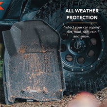 Load image into Gallery viewer, 3D MAXpider 2012-2015 Toyota Prius C Kagu 1st &amp; 2nd Row Floormats - Black
