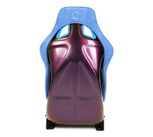 Load image into Gallery viewer, NRG FRP Bucket Seat (Large) Prisma-Chromatic Royal Blue Vegan Suede w/ Chameleon Back