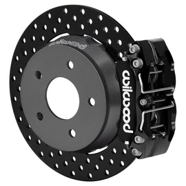 Wilwood 22-24 Polaris RZR Turbo/ Pro R 5-Lug Rear Big Brake Kit - Drilled Rotors Black Powder Coat
