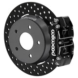 Wilwood 22-24 Polaris RZR Turbo/ Pro R 5-Lug Rear Big Brake Kit - Drilled Rotors Black Powder Coat