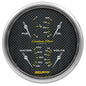 AutoMeter Carbon Fiber Quad Gauge 5in. 0 Ohm (E) - 90 Ohm (F) Electric