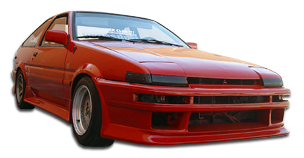 1984-1987 Toyota Corolla 2DR / HB Duraflex V-Speed Body Kit - 4 Piece - Includes V-Speed Front Bumper Cover (100699) V-Speed Rear Bumper Cover (100696) V-Speed Side Skirts Rocker Panels (100700)
