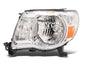 Raxiom 05-11 Toyota Tacoma Axial Series OE Replacement Headlights- Chrome Housing- Clear Lens