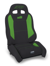 Load image into Gallery viewer, PRP EnduroCrawl Reclining Suspension Seat - Black/Green Vinyl - Driver