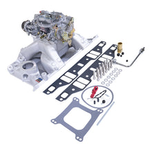 Load image into Gallery viewer, Edelbrock Manifold And Carb Kit Performer RPM Air-Gap Small Block Chrysler Natural Finish