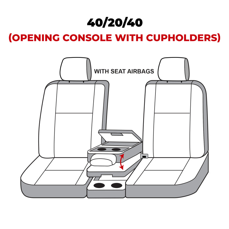 Covercraft 19-20 Ford F150/ Polycotton SeatSaver Custom Front Row Seat Covers - Taupe