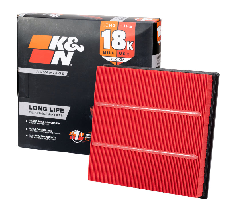 K&N Universal Clamp-On Air Filter 4in Flg 7-1/2in B 4-1/2in T 9-1/2in H Gen 3