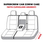 Covercraft 21-24 Ford F-150 Polycotton SeatSaver Custom Second Row Seat Covers - Misty Grey