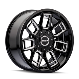 Mayhem 8118 Ordinance 20x9 / 6x135/139.7 BP / 106.1mm Hub Gloss Black Wheel w/ Milled Spokes