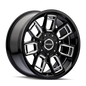 Mayhem 8118 Ordinance 20x9 / 6x135/139.7 BP / 106.1mm Hub Gloss Black Wheel w/ Milled Spokes