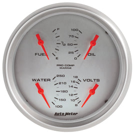 Autometer Marine Silver 5in Ultra-Lite 100 PSI