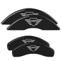 MGP 2 Caliper Covers Engraved Rear MGP Black Finish Silver Characters 2016 Ford Focus