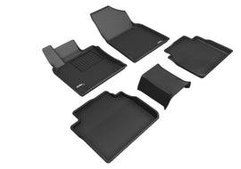 3D MAXpider 2019-2020 Toyota Avalon Kagu 1st & 2nd Row Floormats - Black