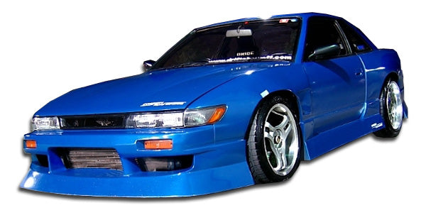 1989-1994 Nissan 240SX S13 Duraflex Silvia S13 Conversion Type U Kit - 4 Piece - Includes S13 Conversion Type U Front Bumper Cover (104589)S13 Conversion M-1 Sport Fenders (100877) S13 Conversion M-1 Sport Hood (102203)
