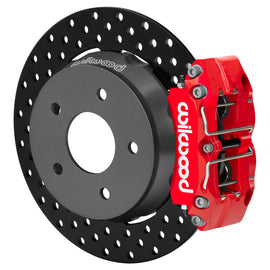 Wilwood 22-24 Polaris RZR Turbo/ Pro R 5-Lug Rear Big Brake Kit - Slotted Rotors Red