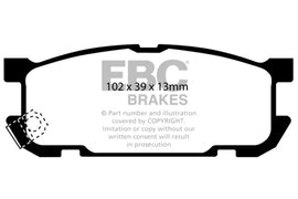 EBC 01-03 Mazda Miata MX5 1.8 (Sports Suspension) Greenstuff Rear Brake Pads