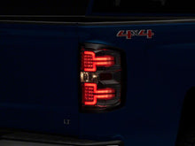 Load image into Gallery viewer, Raxiom 14-18 Chevrolet Silverado 1500 LED TailLights/SeqTurn Signals- Chrome- Smoked Lens