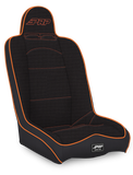 PRP Daily Driver High Back Suspension Seat- Black/Orange Tweed