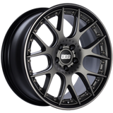 BBS CH-RII 21x9 5x112 ET32 Satin Black Center Platinum Lip SS Rim Prot Wheel PFS Req w/MS Etching