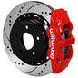 Wilwood 88-98 GM C1500 Aero4 SRP Rear Brake Kit 14in Rotor - Red