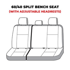 Covercraft 21-23 Chevrolet Tahoe Carhartt Super Dux SeatSaver Custom Third Row Seat Covers - Black