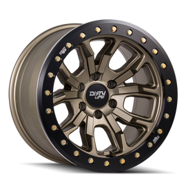 Dirty Life 9303 DT-1 17x9 / 8x170 BP / -12mm Offset / 130.8mm Hub Satin Gold Wheel - Beadlock