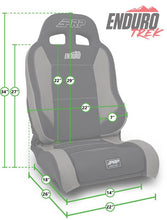 Load image into Gallery viewer, PRP EnduroTrek Reclining Suspension Seat - Black Suede - Driver