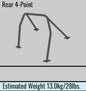 Cusco Safety 21 2-Pssgr 4-PT Roll Cage Nissan Skyline R33 - (S/O-No Cancel)