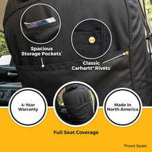 Load image into Gallery viewer, Covercraft 22-26 GMC Sierra 1500 Carhartt Super Dux SeatSaver Front Row Custom Seat Cover - Black