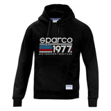 Sparco Hoodie 1977 MED Black