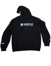 Sparco Sweatshirt Hooded WWW White LRG