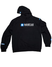 Load image into Gallery viewer, Sparco Sweatshirt Hooded WWW Blk Sml