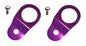 Torque Solution Radiator Mount Combo with Inserts (Purple) : Mitsubishi Evolution 7/8/9