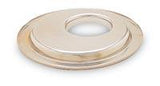 K&N Metal Base Plate 14in OD 5-1/8in Flange Chrome Finish