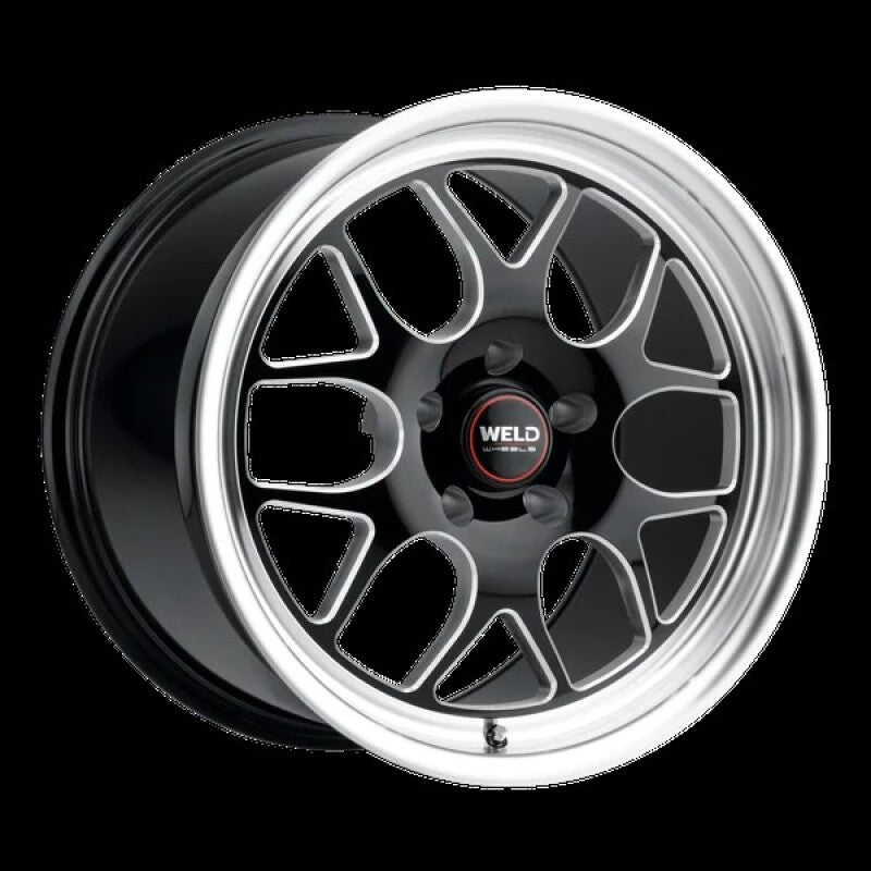 Weld Solana Drag 18x10 / 5x114.3 BP / ET28 / 78.1mm Bore - Gloss Black MIL DIA Wheel