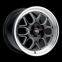 Load image into Gallery viewer, Weld Solana Drag 15x10 / 5x114.3 BP / ET25 / 7.46in BS / 78.1 Dia - Gloss Black Milled Wheel