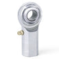QA1 C Series 2-Pc Rod End - Female/Left Hand - 6mm Bore x M6x1.0 w/Zerk - Carbon Steel