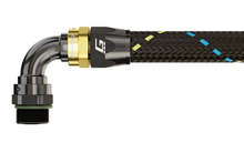 Load image into Gallery viewer, GReddy AN06 90 DEGREE ORB MALE BLACK/GOLD ANODIZED