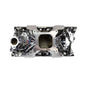 Edelbrock Chevy SB Victor Jr. 23 Degree Intake Manifold - Chrome Plasma Finish